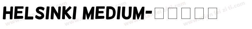 Helsinki Medium字体转换
